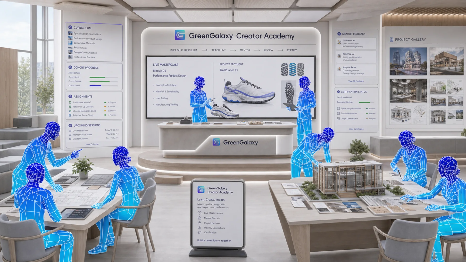 GreenGalaxy immersive academy for training, learning and participation