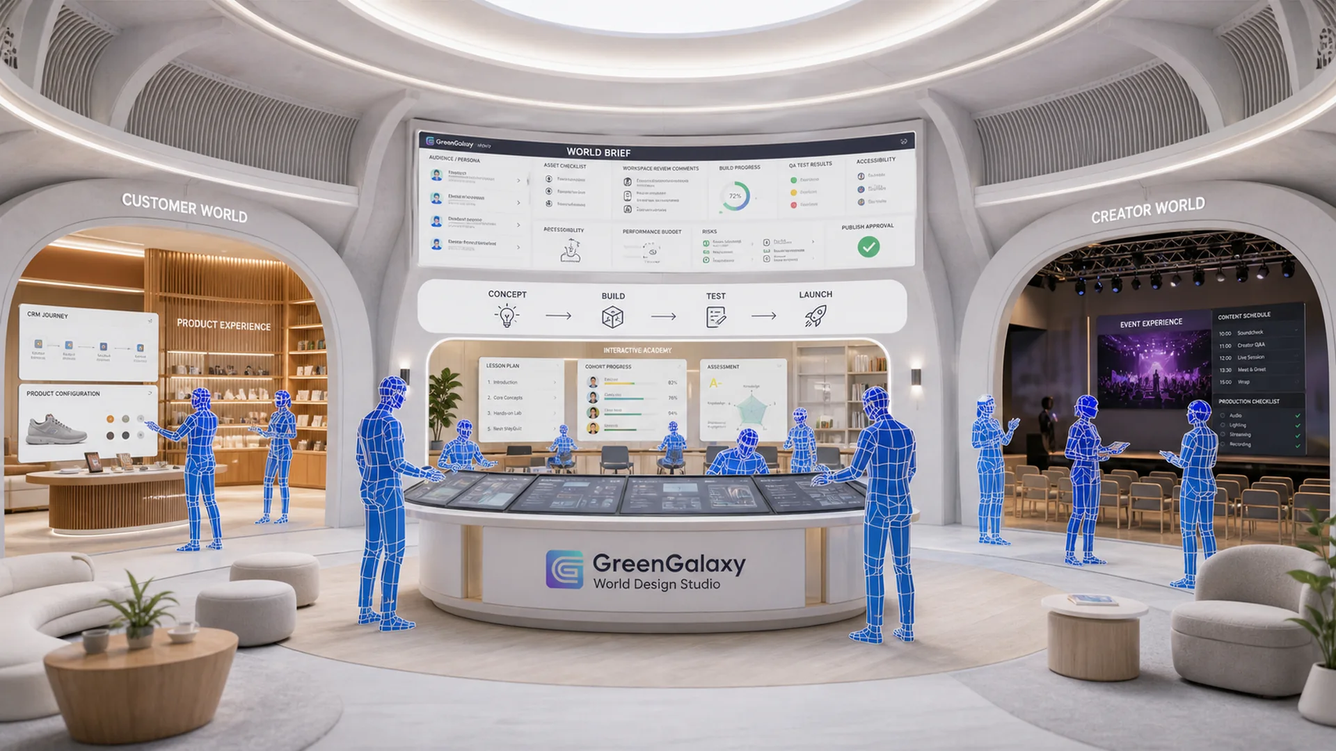GreenGalaxy marketplace connecting spatial experiences, creators and business demand